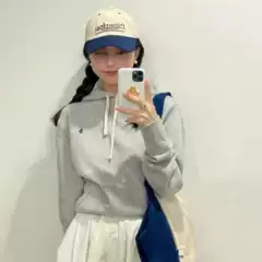 Rl Laff Pony Logo Hooded Sweatshirt Women's Cotton Heavy Pullover Embroidered Sweatshirt Men's Autumn Couple Long Sleeve Hoodie