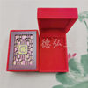 Factory wholesale red velvet hollow lucky word packaging box necklace jade bracelet pendant ring all kinds of jade gift jewelry box