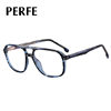 82120 New Style Personalized Trendy Glasses Frame Anti-blue Light Glasses Men's TR90 Frame Myopia Glasses Can Be Equiped with Power