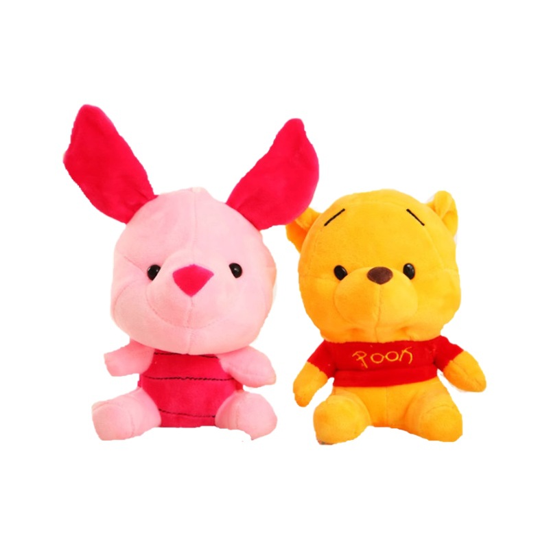 维尼熊毛绒挂件跳跳虎玩具伊尔驴公仔飞天猪玩偶史迪仔布娃娃批发