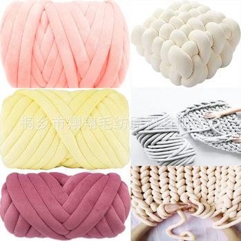 Cross-border new DIY core yarn 3cm thick velvet Crystal flannel line pillow cat Nest line in stock