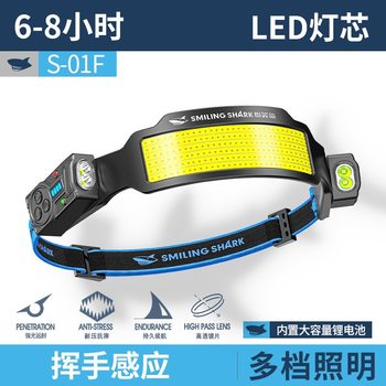 New Outdoor Lighting Ultra-Bright Cob Floodlight Led Headlamp Head-Mounted Sensor Work Light Rechargeable Long-Lasting Battery Life