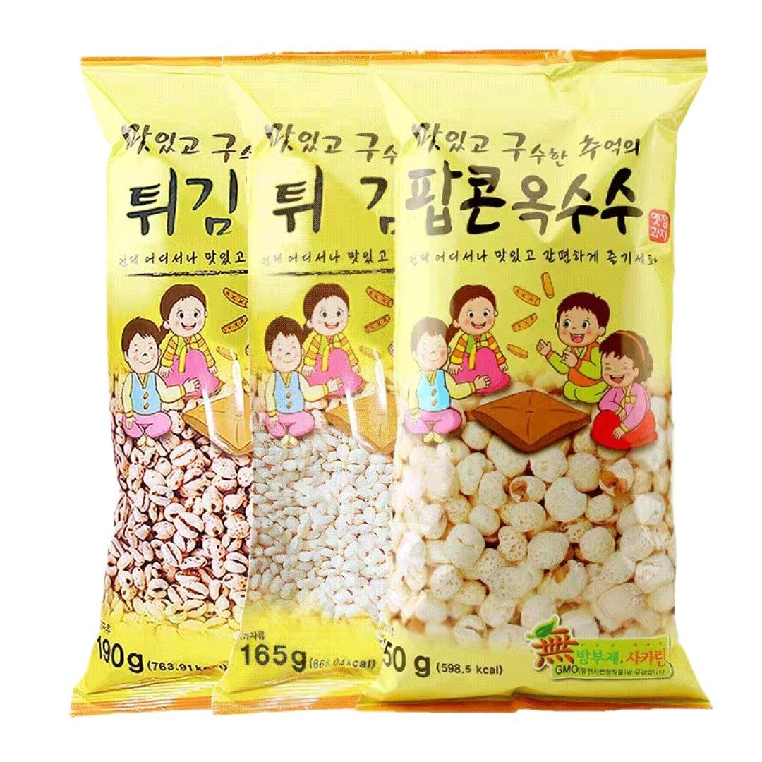 Korean Imported Food Yiqing Popcorn Internet Celebrity Puffed Snacks Wholesale Convenience Store Purchase 190g