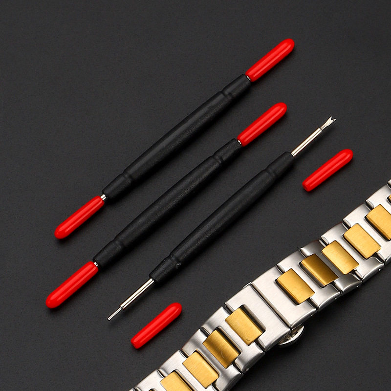 Manufacturer's Ready-Made Plastic Double-Headed Ear Picks with Protective Covers, Ear Forks, Watch Strap and Buckle Installation and Removal Tools