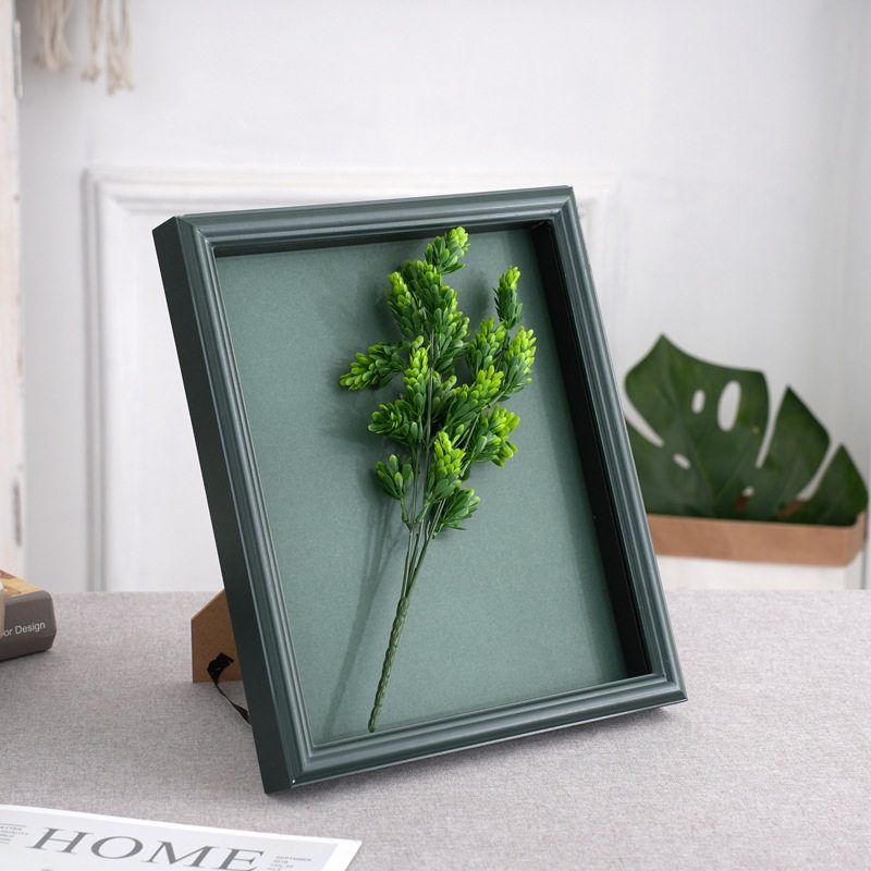 Meifan European Style Baby Inkpad Photo Frame DIY Stereo Handmade Picture Frame MDF Wooden Hollow Wall Frame Butterfly Specimen Frame