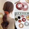 Bird's Nest Flocking Hair Machine Women's Autumn and Winter Ball Head Hair Machine Lazy Grab Clip Half-Tie Hair Fixed Hairpin Headwear