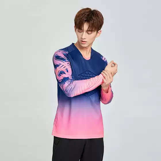 New Football Goalkeeper Uniform Set for Men, Long-Sleeved Goalkeeper Clothing, Football Match Training Uniform, Jersey