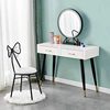 Dressing Stool Backrest Chair Butterfly Chair Makeup Chair Nail Art Shop Light Luxury Internet Trendy Makeup Stool Princess Style Girls Heart Ins