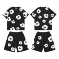 Short-sleeved suit [black]