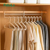 FaSoLa iron wardrobe storage rack high and low dislocation hanger home space-saving multifunctional clothes hanger