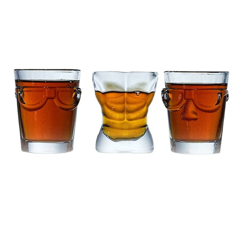 Small Wine Glass Manufacturer 2oz Wholesale One-Shot Export Chest Cup Creative Beauty Human Body Whiskey Art Wine Glass Stylish