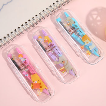 Factory metal compasses creative stationery fashion automatic pencil drawing boxed student drawing suit wholesale