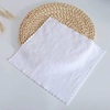 White Square Towel Fine Fiber Embossed Edge Hotel Wedding Kindergarten Square Towel Wet Wipes Disposable Napkin Wholesale