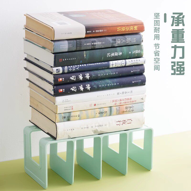 Book Stand Desktop Storage Fixed Book Stand Bookshelf Storage Rack Plastic Storage Rack Table Reading Rack Book Clip