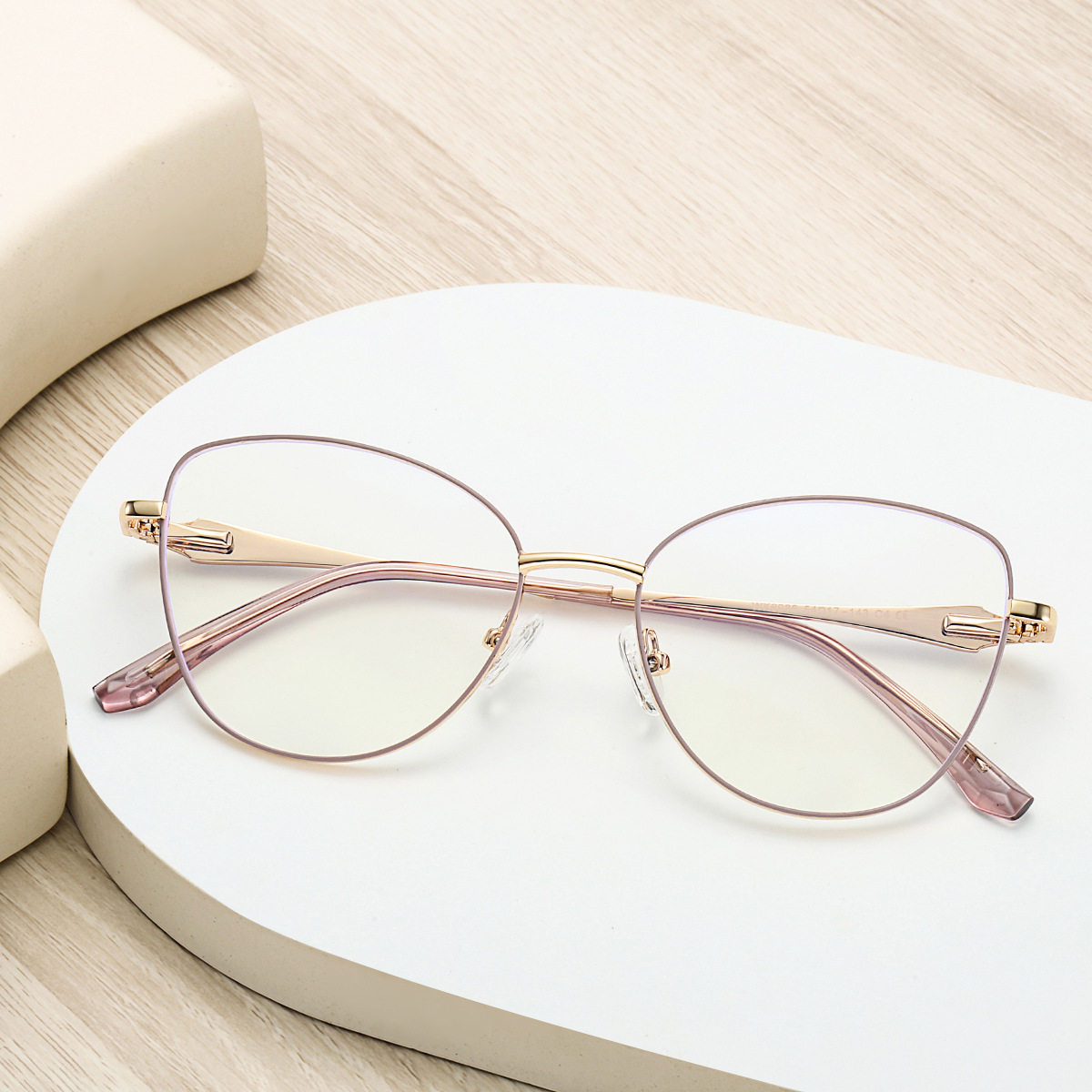 2025 new fashion metal women's optical glasses frame anti-blue trend ultra light glasses frame manufacturers wholesale