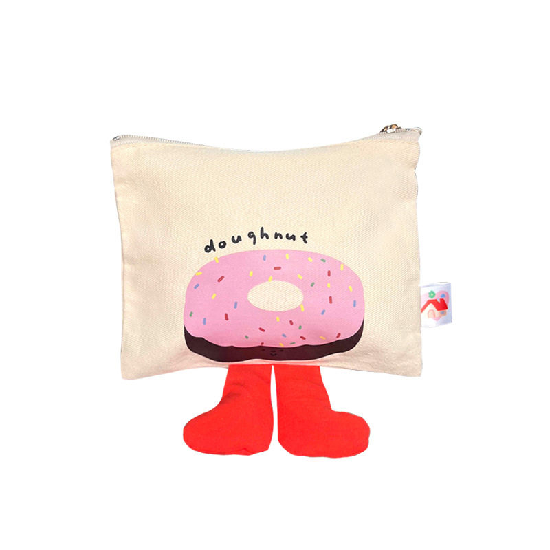 Original Japanese canvas coin purse lipstick bag mini cute fabric key bag coin bag student storage wallet