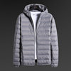 New Light Down Jacket Men's Hooded Collar Short plus size Middle-aged Jacket Light Thin Jacket for Men