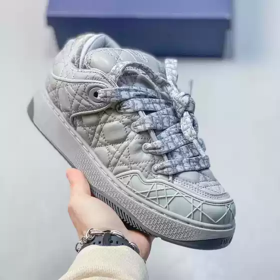 European Style Thick-Soled Lace-Up Men's Casual Sneakers Breathable Sports Shoes
