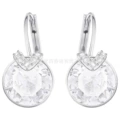 Bella platinum white diamond earrings
