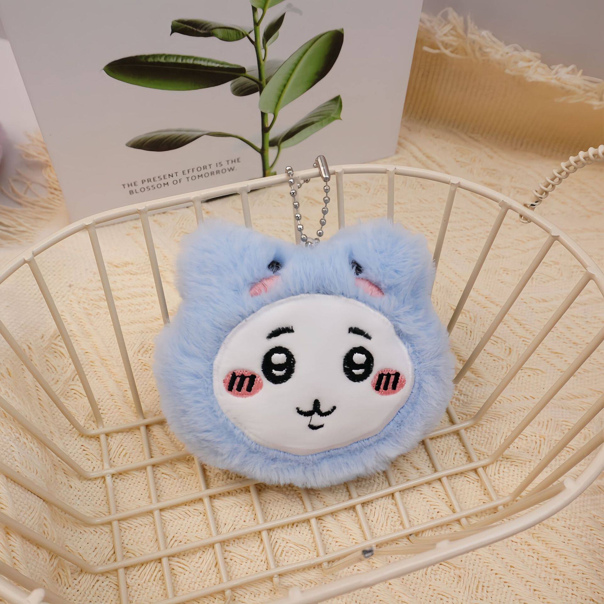 Cute Self-Deprecating Bear Plush Doll Pendant Xiao Baoji Yi Sachi Doll Brooch Plush Doll Cute Doll