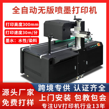 Colorful Corrugated Carton Printing Small Batch Gift Bag Cardboard Box Pulp Egg Carton Fully Automatic Digital Printing Machine