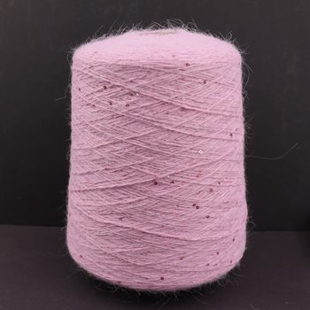 100g 600 m 2mm sequined angora gold and silver wool plush mink wool yarn hand woven thread