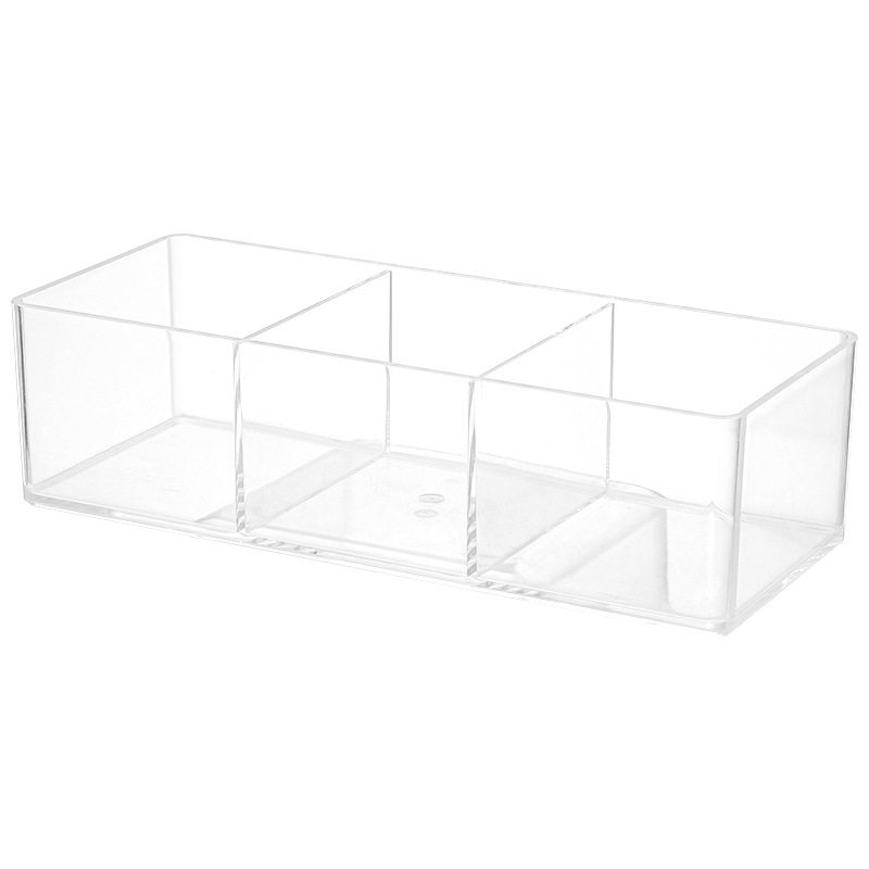 Cross-border Desktop Transparent Acrylic Cosmetic Storage Box Cosmetic Cotton Storage Stackable Dust-proof Drawer Storage Box