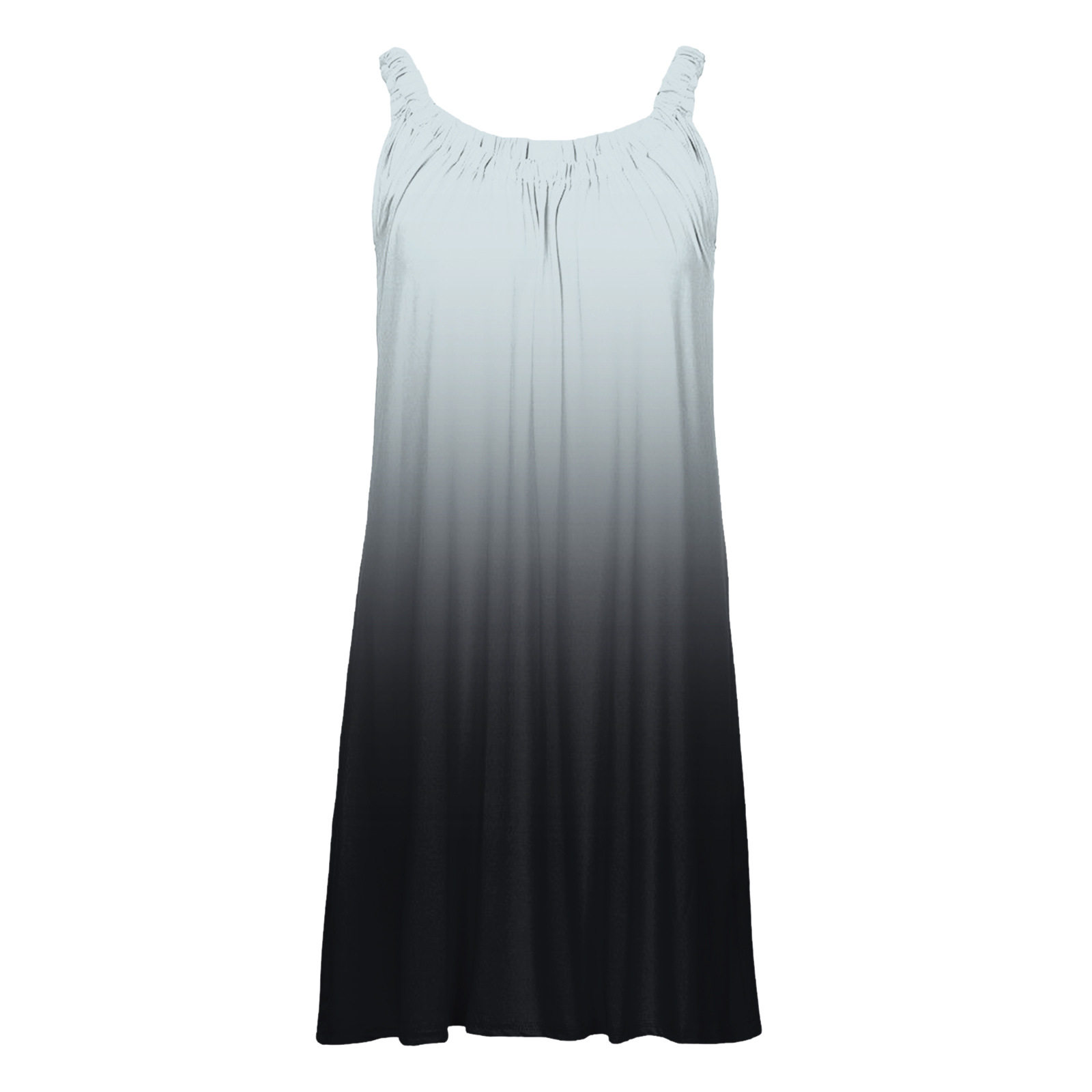 Casual Loose Fit Womens Gradient Color Dress Vintage Hawaiian Print Perfect for Beachwear Wholesale Available