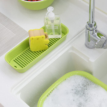 South Korea imported kitchen sink plastic drain basket dish cloth sponge cloth storage rack storage basket