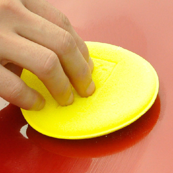 Waxing sponge car round edge washing car waxing maintenance polishing sponge car Nano waxing sponge wholesale