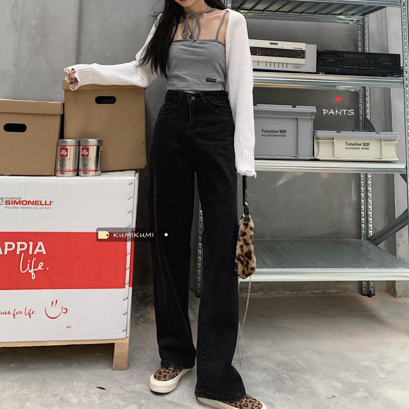 High Waisted Wide Leg Jeans for Women Loose Fit Flattering Versatile Casual Spring Summer Wear Wholesale Available