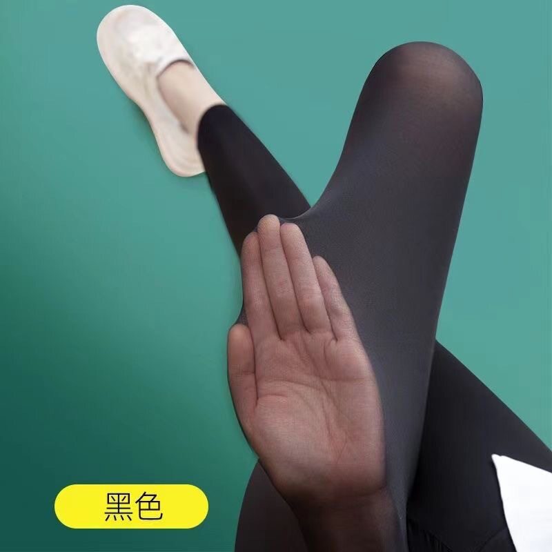超薄打底裤女夏天外穿新款冰丝面膜裤大码高腰瑜伽紧身鲨鱼椰奶裤
