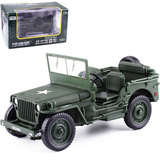 Модель военного автомобиля Kaidiwei 1:18 времен Второй мировой войны Willis Jeep внедорожная военная машина модели chariot assault