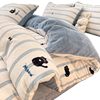Category a Maternal and Infant Grade Bedding Milk Velvet Four-Piece Winter Accessible Luxury High-End Quilt Cover Coral Three-Piece Set