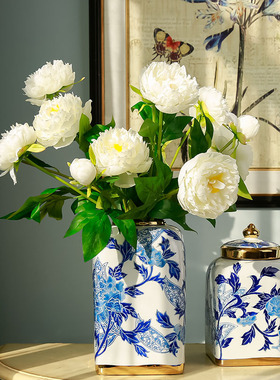 青花瓷客厅装饰品家居摆件