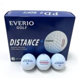 Ультрасовременный мяч для игры на дальние дистанции Japan EVERIO golf трехслойный мяч для игры на сверхдальние дистанции, новая коробка из 12 штук