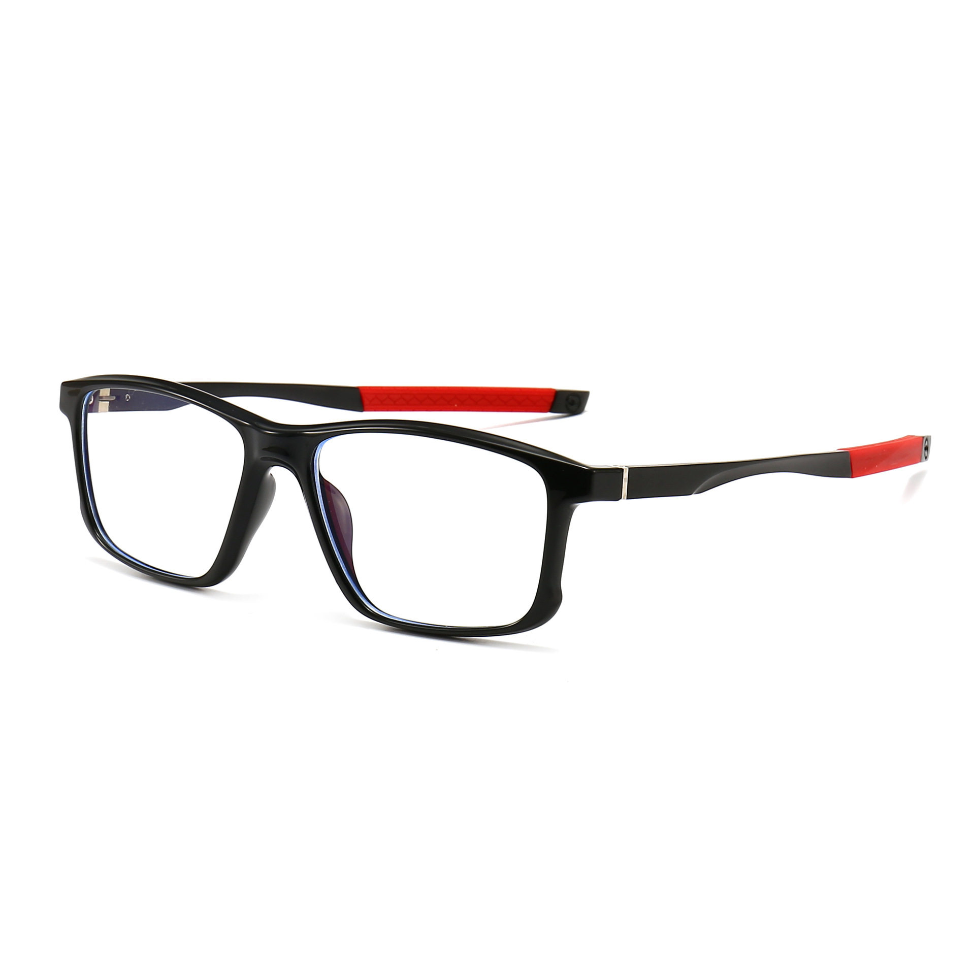 New European and American sports TR90 frame aluminum magnesium foot eye protection flat glasses men's frame glasses can be equipped with myopia