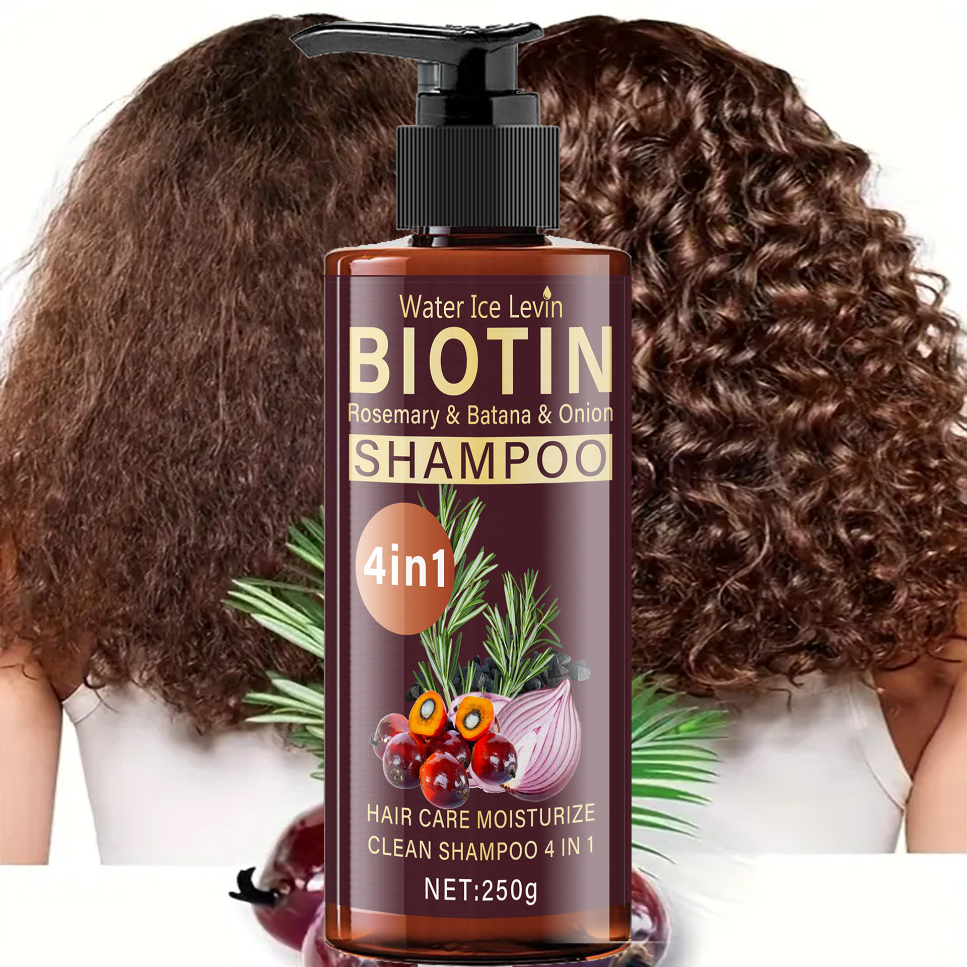Water Ice Levin Cross-Border Cleansing Hair to Create Strong and Healthy Hair Biotin Shampoo