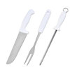 Foreign trade barbecue two-piece kitchen knife set chef knife barbecue meat fork sharpener BBQ camping tools