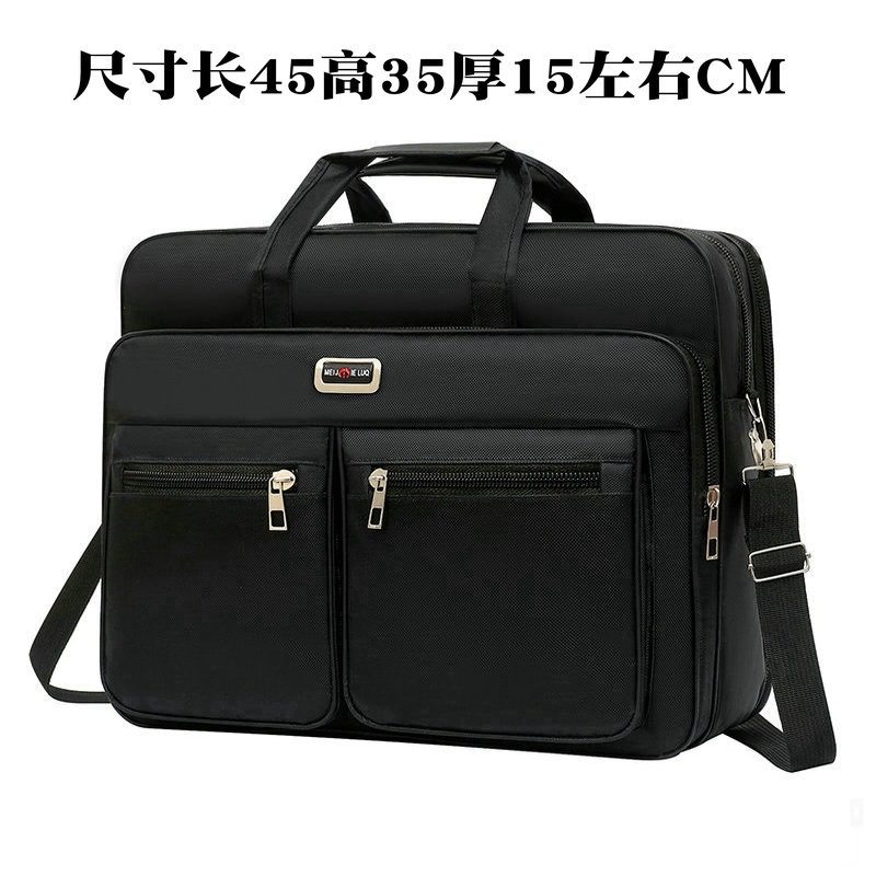 Men's Oversized 20inch Shoulder Messenger Bag New Oxford Cloth Waterproof Wear Business Portable Briefcase High Quality