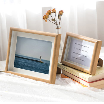 Wooden hollow three-dimensional photo frame table wholesale 567810 inch A4 dried flower photo frame diy specimen frame creative picture frame