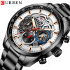 Curren Carreen Men's Business Steel Band Watch Quartz Calendar Six-pin Multifunctional Men's Watch 8391watch