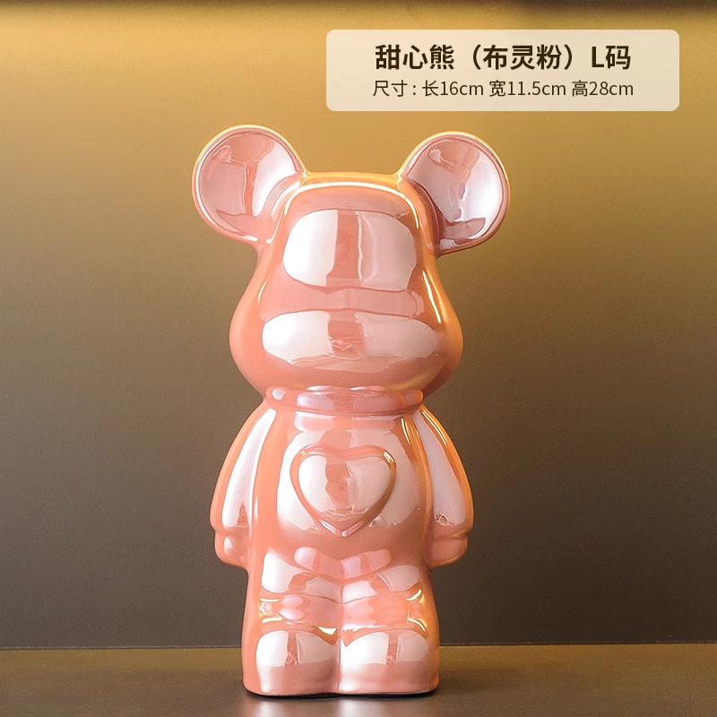 轻奢暴力熊家居展示柜高档摆件客厅电视柜酒柜玄关存钱罐装饰品