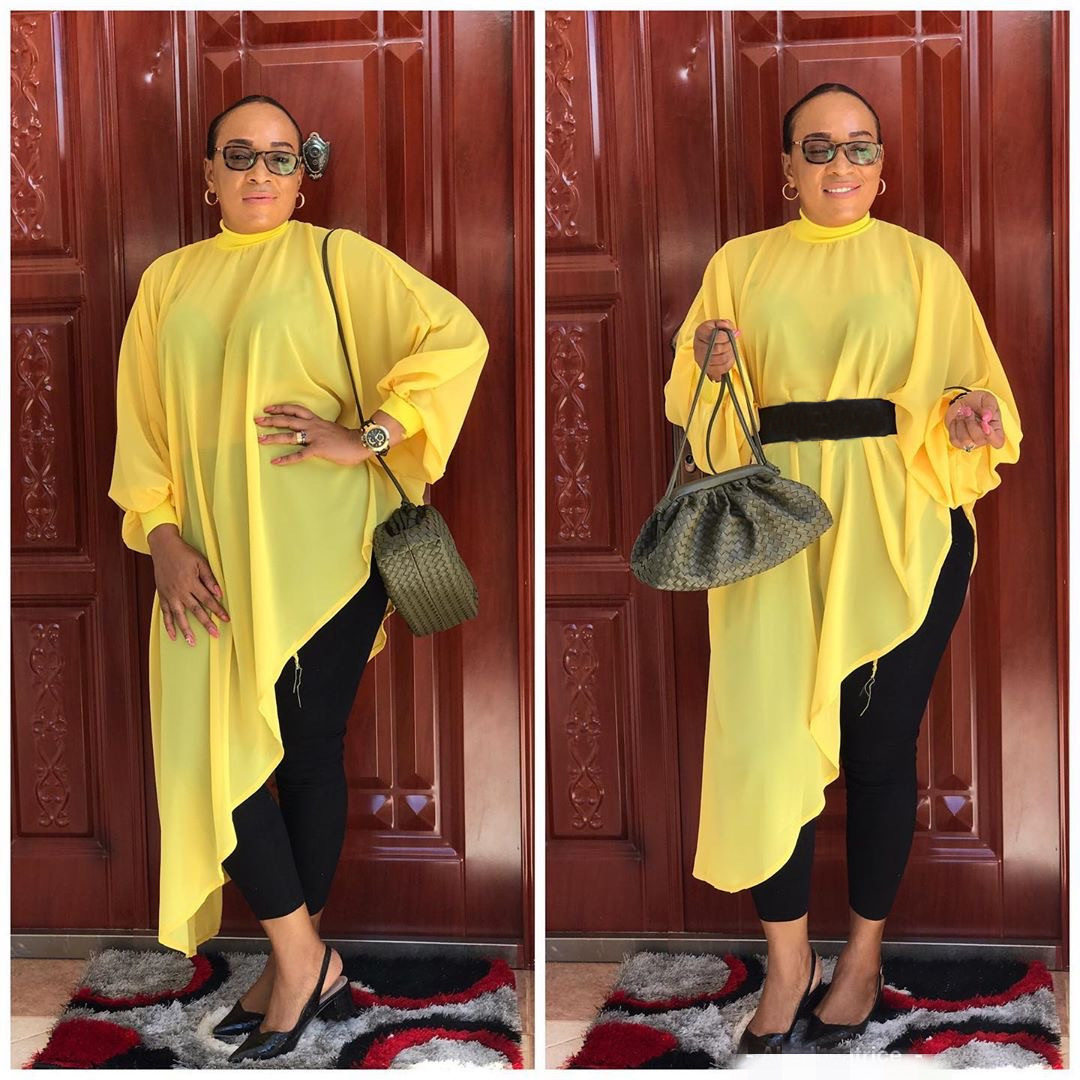 Plus Size Womens Dress Solid Color Irregular Hem Chiffon Fabric Fashionable for Moms Suitable for Casual Occasions
