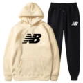Khaki-black label+black pants-white label
