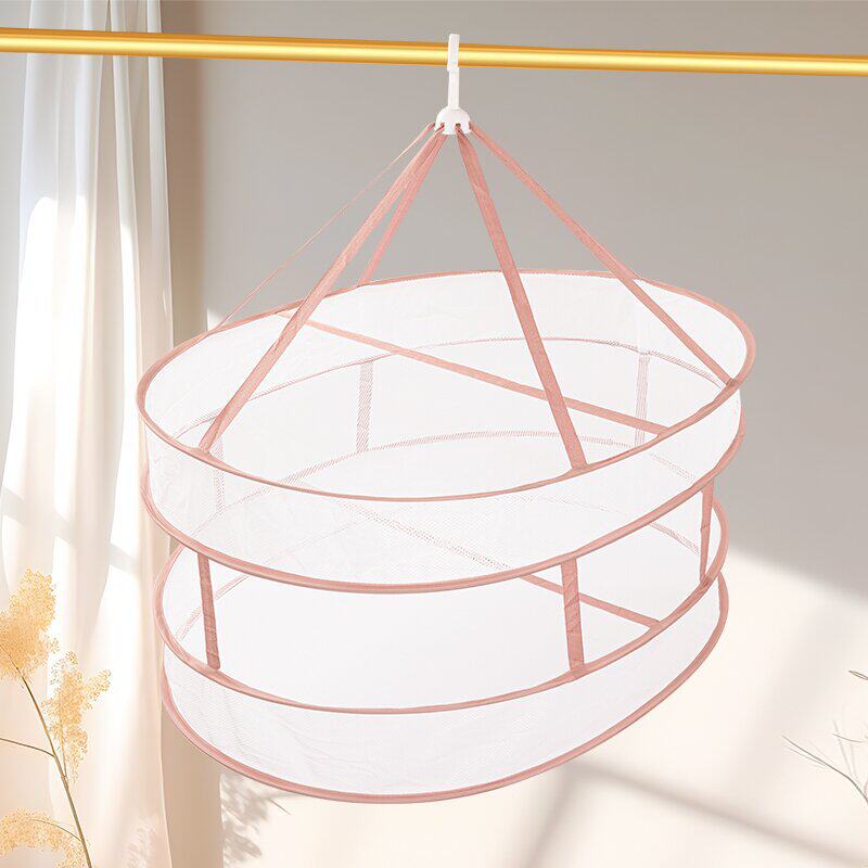 Factory Supply New Model: Crazy Shopping Clothes Drying Basket, Drying Rack Net Bag, Foldable for Drying Wool Sweaters and Socks Wholesale