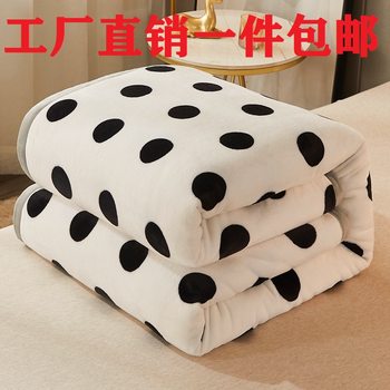Explosions Four Seasons Household Cloud Mink Fleece Wedding Big Red Falael Fleece Blanket Thickened Double-sided Fleece Blanket Wholesale for Foreign Trade