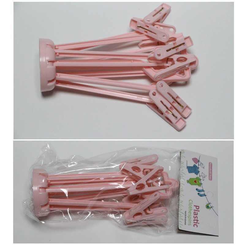 Foreign trade products color folding drying rack 8 clip diameter about 33CM folding socks rack inner hanger