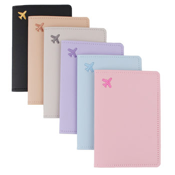 Cross-border Explosions PU Leather Embroidered Logo Travel Family Certificate Storage Bag Passport Holder Passport Cover Holder