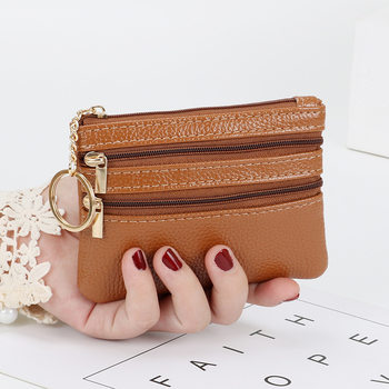 Fashionable Coin Purse for Women, Small Mini Short Zipper Key Bag, Simple Small Wallet, Coin Compact Coin Purse